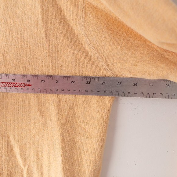 Tommy Bahama Yellow 1/4 Zip Long Sleeve Cotton Sweater Large - Picture 8 of 8